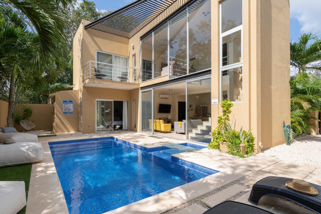 Tulum Private Modern Villa-Pool Beds-Ac-Internet-Parking-Grill Экстерьер фото